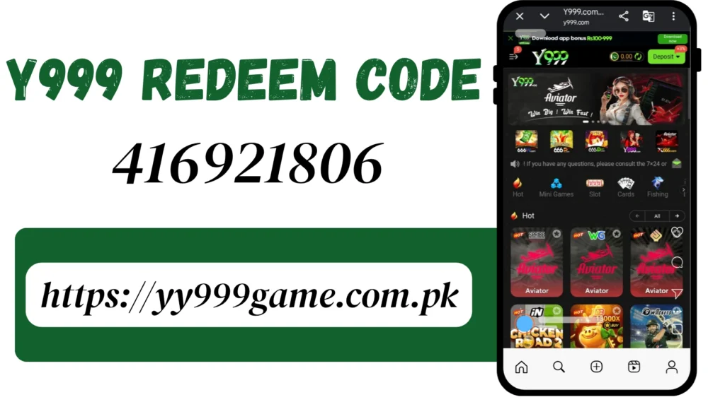 Y999 Redeem Code